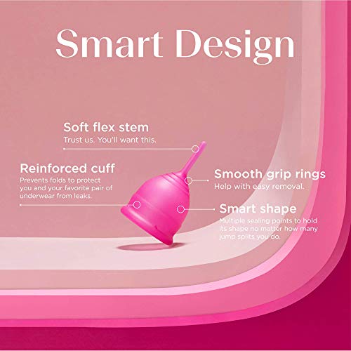 Saalt Teen Menstrual Cup - Best Sensitive Reusable Cup - Wear for 12 Hours - Tampon and Pad Alternative saalt Au supplements