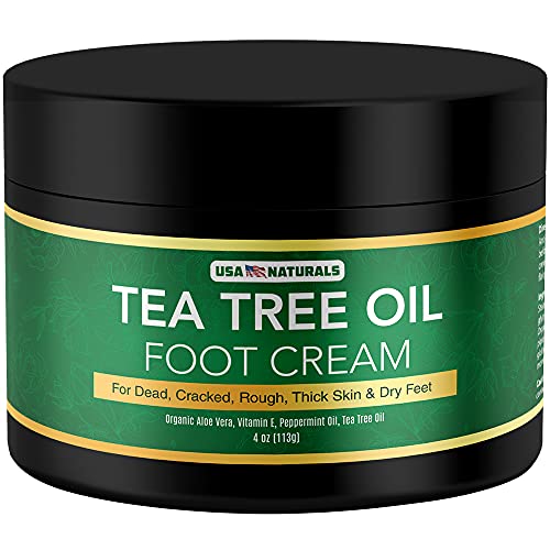 Tea Tree Oil Foot Cream For Dry Cracked Heels Repair - Natural Foot Cream For Dry Cracke USA Naturals Au supplements