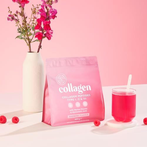 Collagen Powder with Hyaluronic Acid 400g - Premium Bovine Collagen Type I, II, III Alpha Foods Au supplements