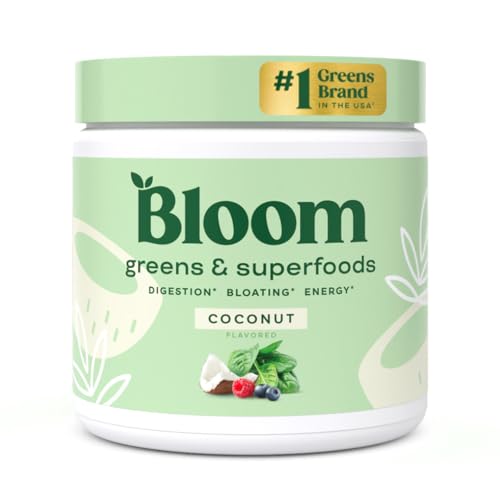 Bloom Nutrition Super Greens Powder Smoothie & Juice Mix (Coconut) Bloom Nutrition Au supplements
