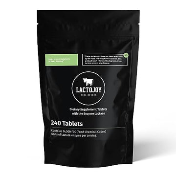 LactoJoy Lactase Pills I 240 Pieces Refill Package I Powerful Lactase Enzymes for Lactose LactoJoy Au supplements