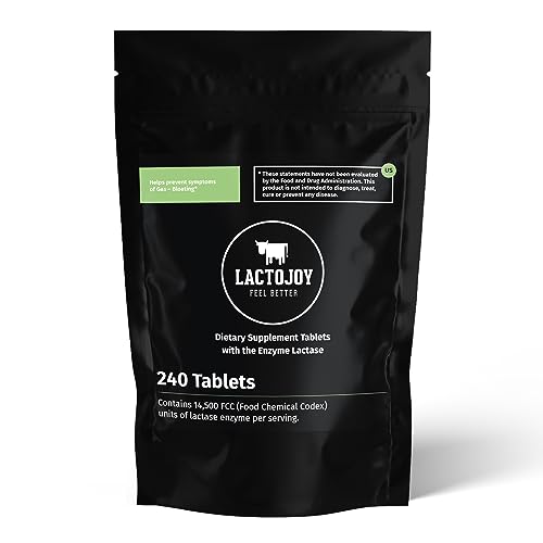 LactoJoy Lactase Pills I 240 Pieces Refill Package I Powerful Lactase Enzymes for Lactose LactoJoy Au supplements