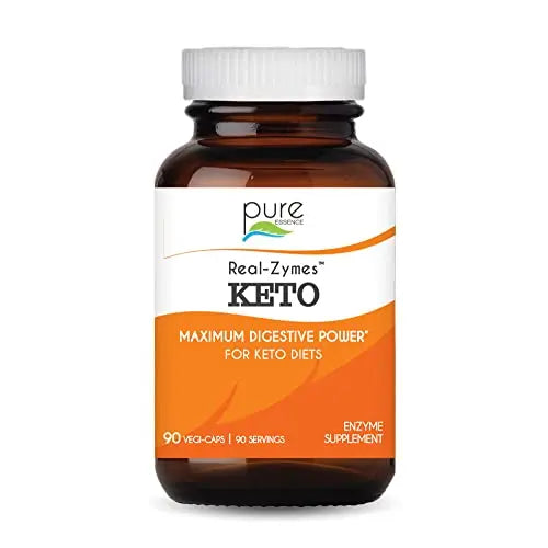Real-Zymes™ KETO Digestive Enzymes Supplement with Probiotics for Better Digestion PURE ESSENCE LABSAU supplements