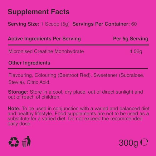 Warrior Creatine Monohydrate Powder – 300g – Micronised for Easy Mixing and Consumpti Warrior Au supplements
