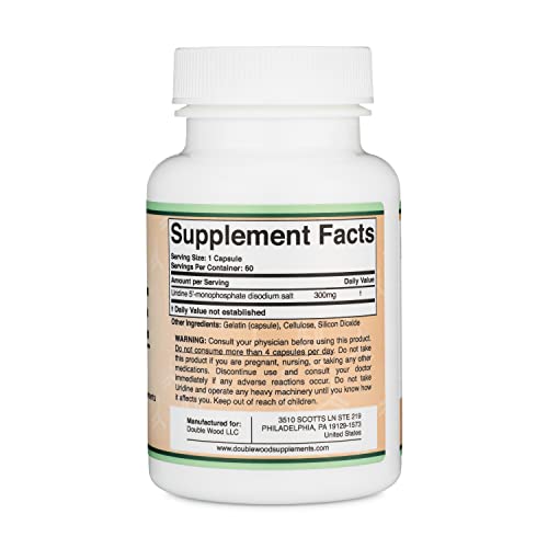 Uridine Monophosphate - Third Party Tested (Choline Enhancer, Beginner Nootropic) Double Wood Supplements Au supplements