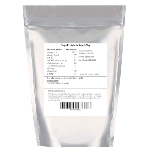 SOYA Protein Isolate (90% Protein) 500g by Manor Springs, Unflavoured, Vegan Protein Shake MANOR SPRINGS Au supplements