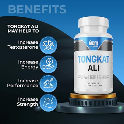 UDMLABS TonAli Capsules | 200:1 Extract | 60 Capsules GenericUS supplements
