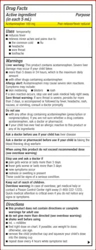 GoodSense Children's Pain and Fever Oral Suspension Liquid, Acetaminophen 160 mg per 5 mL, Bubble Gum Flavor GoodSense Au supplements