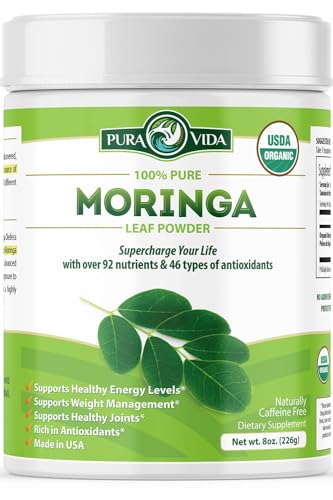 PURA VIDA MORINGA Moringa Powder Organic Single Origin - Premium 100% Leaf Powder PURA VIDA MORINGA Au supplements