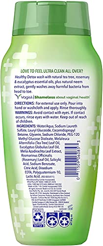 Vagisil Feminine Wash for Intimate Area Hygiene, Healthy Detox, All Over Body Wash for Women Vagisil Au supplements