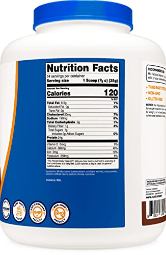 Nutricost Casein Protein Powder 5lb Chocolate - Micellar Casein, Gluten Free, Non-GMO Nutricost Au supplements