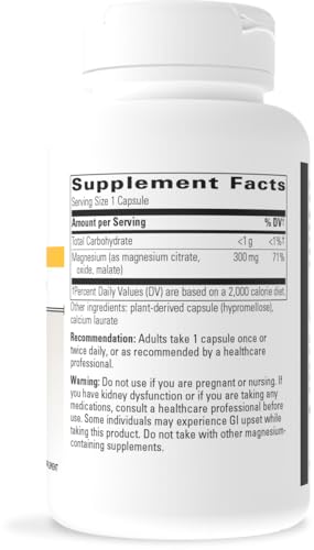 Integrative Therapeutics Tri-Magnesium - Supports Cellular Energy & Energy Metabolism* - Magnesium Supplement for Heart & Nerve Health Support* - Dairy-Free & Gluten-Free - 90 Capsules (90 Servings) Integrative Therapeutics Au supplements