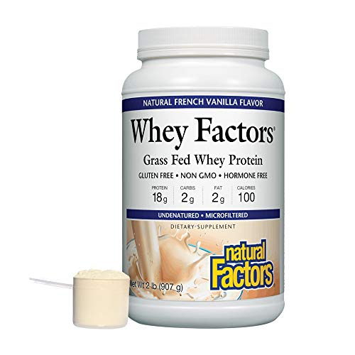 Whey Factors by Natural Factors, Grass Fed Whey Protein Concentrate, Aids Muscle Natural Factors Au supplements
