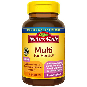 Nature Made Multivitamin For Her 50+ with No Iron, Womens Multivitamin for Daily Nutrition Nature Made Au supplements