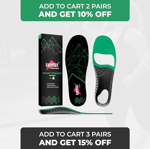 220+ lbs Plantar Fasciitis Strong Arch Support Insoles Inserts Men Women EASYFEET Au supplements