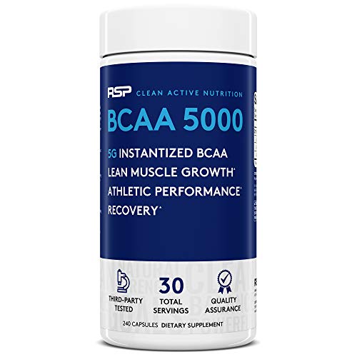 RSP BCAA 5000 (30 Serv), Premium BCAA Capsules for Post Workout Muscle Recovery RSP NUTRITION Au supplements