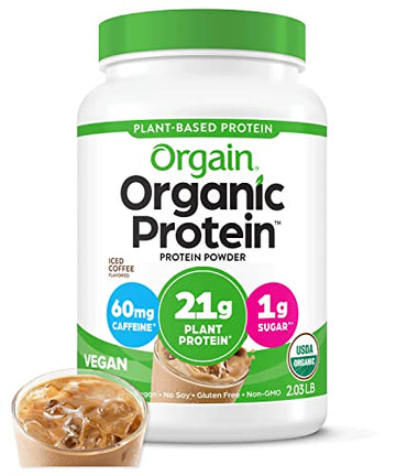 Orgain Organic Vegan Protein Powder, Iced Coffee - 21g Plant Based Protein, Gluten Free Orgain Au supplements