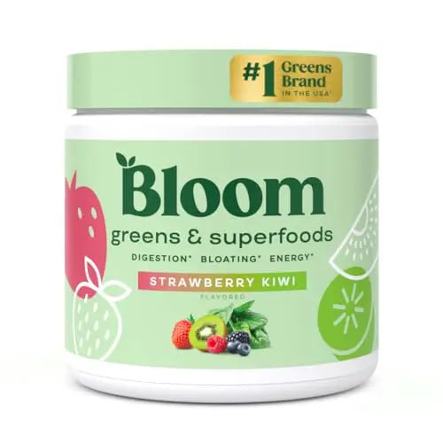 Bloom Nutrition Super Greens Powder Smoothie & Juice Mix (Strawberry Kiwi) Bloom Nutrition uk supplements