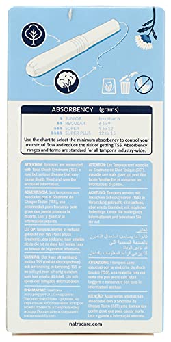 Natracare Organic Cotton Super Tampons with Cardboard Applicator, Plastic Free, Chlorine Free NATRACARE Au supplements