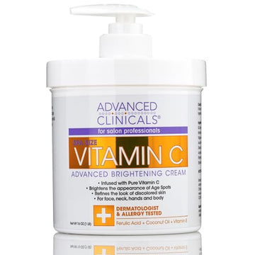 Advanced Clinicals Vitamin C Cream. Advanced Brightening Cream. Anti-aging cream Advanced Clinicals Au supplements