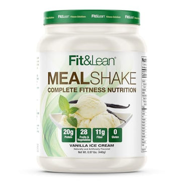 Fit & Lean Meal Shake, Fat Burning Meal Replacement, Protein, Fiber, Probiotics, Vanilla Fit & Lean Au supplements