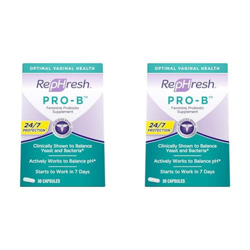 Rephresh Pro-B Probiotic Supplement for Women, 30 Oral Capsules (Pack of 2) Rephresh Au supplements