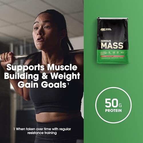 Optimum Nutrition Serious Mass Weight Gainer Protein Powder, Vitamin C, Zinc and Vitamin Optimum Nutrition Au supplements