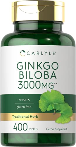 Carlyle Ginkgo Biloba 3000mg | 400 Tablets | Non-GMO, Gluten Free Carlyle Au supplements