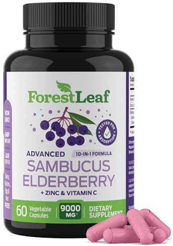 ForestLeaf Sambucus Elderberry with Vitamin C and Zinc - 9000mg Ult ForestLeaf Au supplements