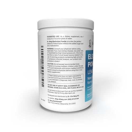 Dr. Berg Hydration Keto Electrolyte Powder - Enhanced w/ 1,000mg of Potassium & Real Dr. Berg Nutritionals Au supplements