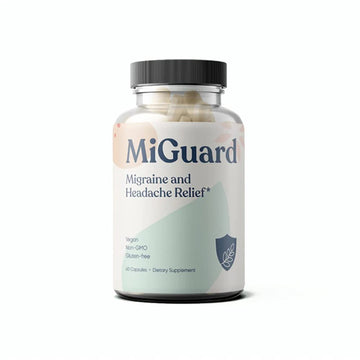 Headache and Migraine Relief Supplements - Drug Free Migraine Prevention Supplement - Natural Supplements for Migraine Headaches - Helps Reduce Frequency & Severity (60 Capsules) MIGUARD Au supplements