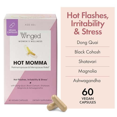 Winged Wellness Hot Momma, Perimenopause & Menopause Supplement - Vegan Menopause Winged Wellness Au supplements