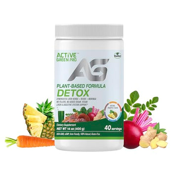 Active Green Pro - Detox Powder, Blend of Synergistic Liver Herbs, Reishi, Moringa Active Green Pro Au supplements