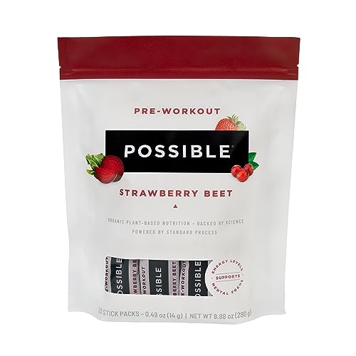Possible Beet Pre-Workout - Strawberry Beet Flavor - Individually Wrapped Servings Possible Au supplements