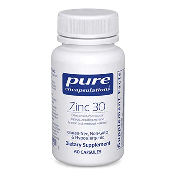 Pure Encapsulations Zinc 30 mg - Highly Absorbable - 60 Capsules Pure Encapsulations Au supplements