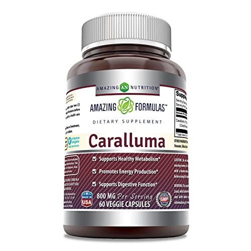 Amazing Formulas Caralluma Dietary Supplement 800 mg 60 Veggie Capsules Amazing Nutrition Au supplements