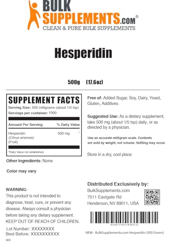 BULKSUPPLEMENTS.COM Hesperidin Powder - Hesperidin Supplement from Citrus BULKSUPPLEMENTS.COM Au supplements