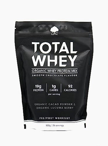 Total Whey | Organic Whey Protein Powder | Whey from Grass-fed Cows | 500g Powder G&G Vitamins Au supplements