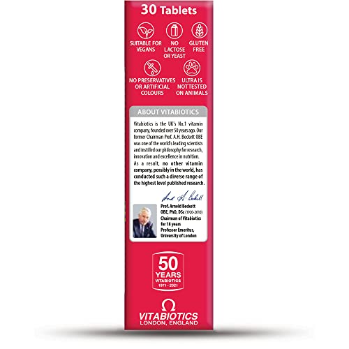 Vitabiotics Ultra Iron Tablets, Pack of 30 Vitabiotics Ultra Au supplements