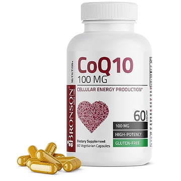 Bronson CoQ10 100 MG High Potency Cellular Energy Production, 60 Vegetarian Capsules Bronson Au supplements