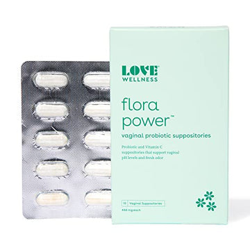 Love Wellness Vaginal Probiotic Suppositories, Flora Power | Fast-Acting Love Wellness Au supplements