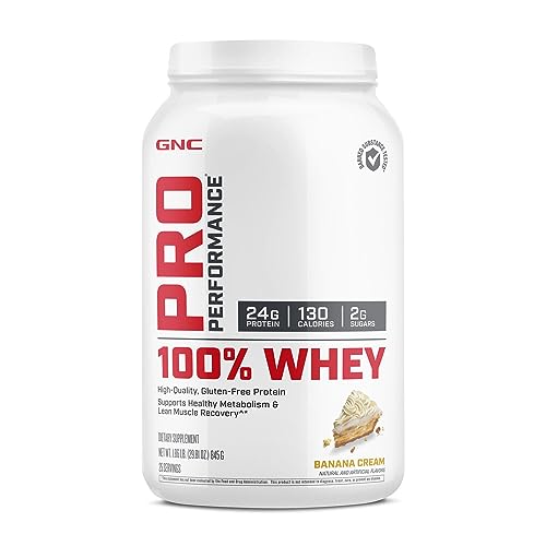 GNC Pro Performance 100 Whey Protein - Banana Cream 1.86 lbs. GNC Au supplements