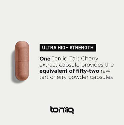 Toniiq Ultra High Strength Tart Cherry Capsules - 52,000mg 52x Concentrated Extract Toniiq Au supplements