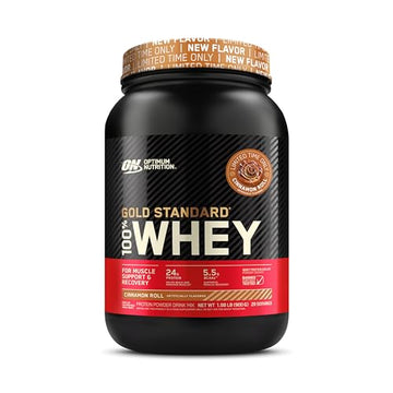 Optimum Nutrition Gold Standard 100% Whey Protein Powder, Cinnamon Roll, 2 Pound Optimum Nutrition Au supplements