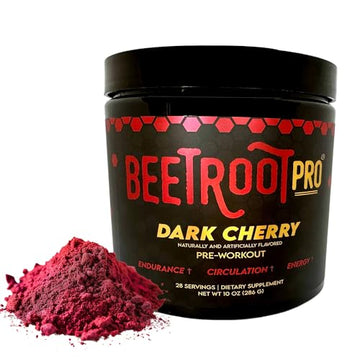 Beetroot Pro Pre-Workout Powder - 10oz, 28 Servings, Dark Cherry Flavor - Boosts Energy Beetroot Pro Au supplements