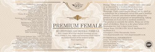 Sky Premium Life Female Multivitamin and Minerals Food Supplement – 60 Tablets Sky Premium Life Au supplements