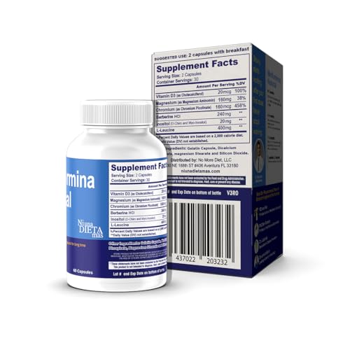 METFORMINA Natural - Weight Loss Aid and Metabolism Support - Dr Salomon, 60 Cap Ni una dieta más Au supplements