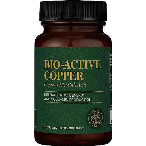 Global Healing Bio-Active Copper Supplement Cu1 - Cuprous Nicotinic Acid Helps Detox Global Healing Center Au supplements