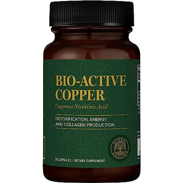 Global Healing Bio-Active Copper Supplement Cu1 - Cuprous Nicotinic Acid Helps Detox Global Healing Center Au supplements