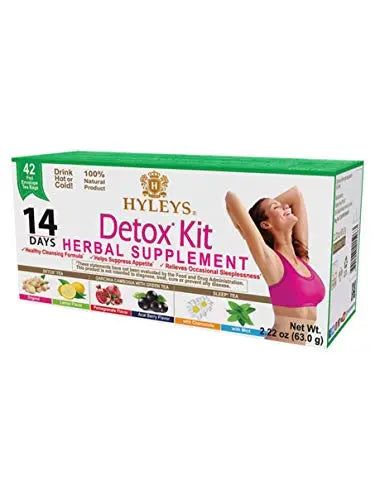 Hyleys Detox Tea 14 Days Kit - 42 Tea Bags - Herbal Supplement - Mother's Mother's Day HYLEYS uk supplements